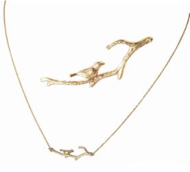 Klára Bílá Jewellery Set Šperků Z Kolekce Bird 40-45cm