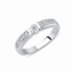 Lillian Vassago Zlatý prsten RMD1008/4 Barva zlata: Bílá, Druh kamene: Zirkon