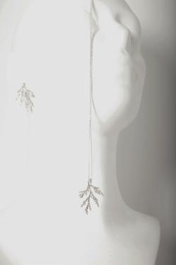 Klára Bílá Jewellery Dámský Stříbrný Náhrdelník Túje 40-45cm
