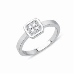 Lillian Vassago Zlatý prsten RMD1019/3 Barva zlata: Bílá, Druh kamene: Zirkon