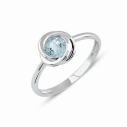 Lillian Vassago Zlatý prsten s modrým topazem LLV22-GR002WBT