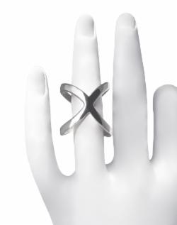 Klára Bílá Jewellery Variabilní Unisex Prsten Nebo Spona Na Šátek Ze Stříbra 41 (13,0mm)