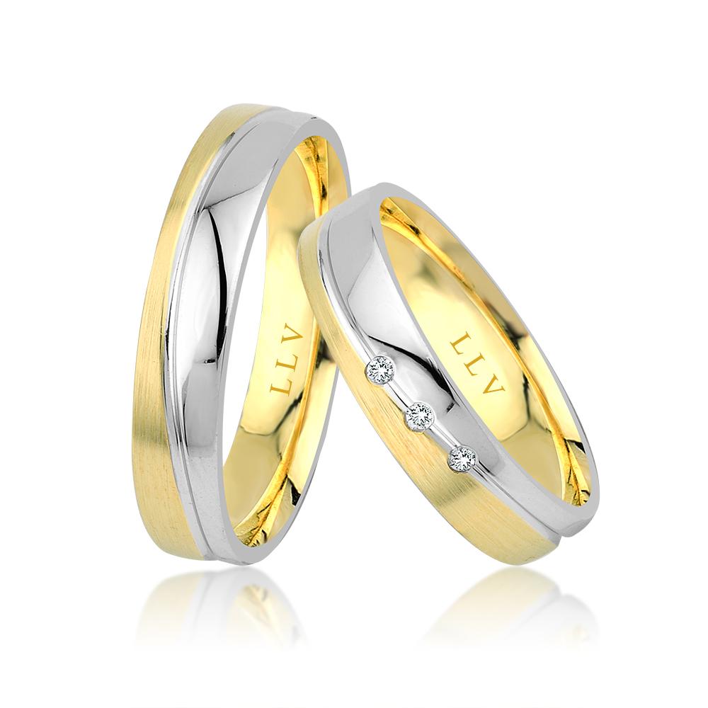 Lillian Vassago Snubní prsteny AMG1020 Barva zlata: Růžová, Druh kamene: Zirkony image 1