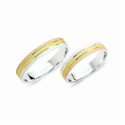 Lillian Vassago Snubní prsteny F1717E Barva zlata: ZBR kombinovaná - žlutá/bílá/řůžová
