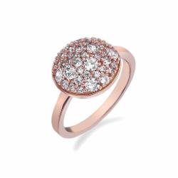 Stříbrný prsten Hot Diamonds Emozioni Bouquet Rose Gold ER012/K o 50 b