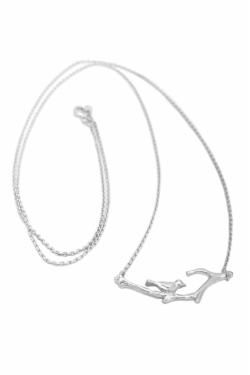 Klára Bílá Jewellery Stříbrný Dámský Náhrdelník Bird Ze Stříbra 40-45cm