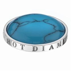 Stříbrný přívěsek Hot Diamonds Emozioni Turquoise Coin EC006