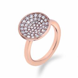 Stříbrný prsten Hot Diamonds Emozioni Scintilla Rose Gold ER006/K o 50 b