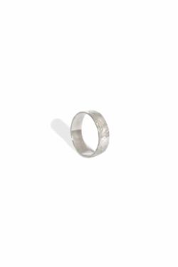 Klára Bílá Jewellery Stříbrný Tepaný Prsten 41 (13,0mm)