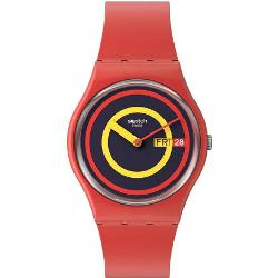 Swatch Concentric Red So28r702