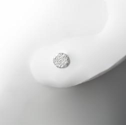 Klára Bílá Jewellery Stříbrné Minimalistické Náušnice Luna Pecky