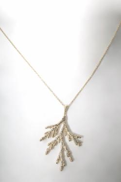 Klára Bílá Jewellery Dámský Zlatý Náhrdelník Túje 40-45cm