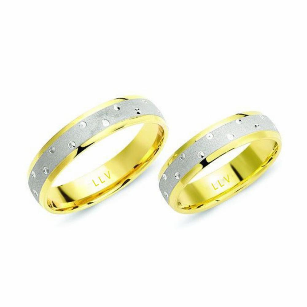 Lillian Vassago Snubní prsteny KG2 Barva zlata: B-R kombinovaná - bílá/růžová image 1
