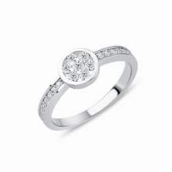 Lillian Vassago Zlatý prsten RMD1018/2 Barva zlata: Bílá, Druh kamene: Zirkon