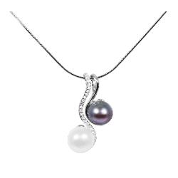 Jwl Luxury Pearls Perlový Náhrdelník 3v1 Jl0540 (Řetízek, Přívěsek, Přívěsek )