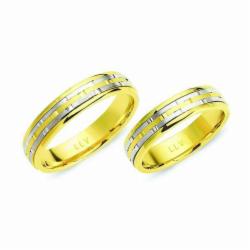 Lillian Vassago Snubní prsteny B159 Barva zlata: Z-B kombinovaná - žlutá/bílá