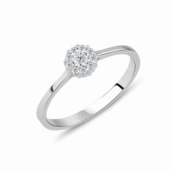 Lillian Vassago Zlatý prsten RMD1013/1 Barva zlata: Bílá, Druh kamene: Zirkon