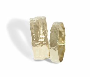 Klára Bílá Jewellery Zlaté Snubní Prsteny Tepané 41 (13,0mm)