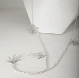 Klára Bílá Jewellery Stříbrný Dámský Náhrdelník S Tújemi 40-45cm