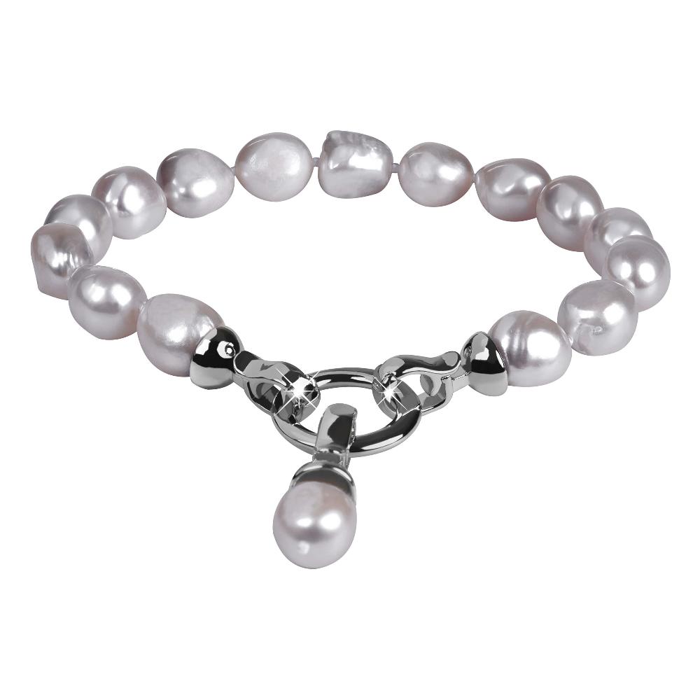 Jwl Luxury Pearls Náramek Z Pravých Šedých Perel Jl0558 image 1