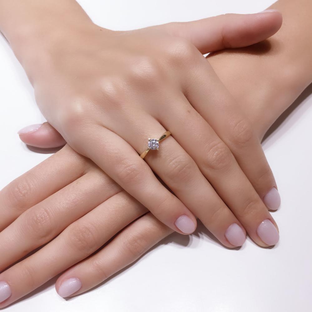Lillian Vassago Zlatý prsten LLV03-ENGR0818Y image 2