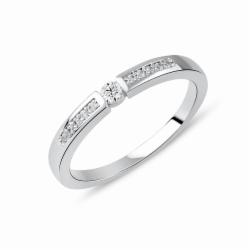 Lillian Vassago Zlatý prsten RMD1008/1 Barva zlata: Bílá, Druh kamene: Zirkon