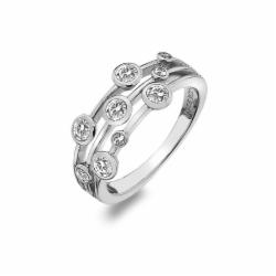 Stříbrný prsten Hot Diamonds Willow DR207 o 60 b