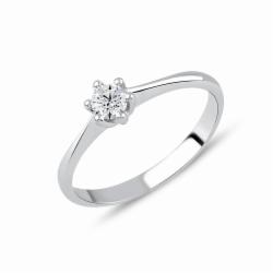 Lillian Vassago Zlatý prsten RMD1012/3 Barva zlata: Bílá, Druh kamene: Zirkon