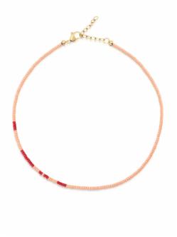 Dámský Choker Nialaya Red & Pink Glass Beads