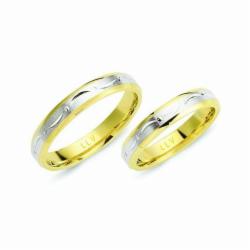 Lillian Vassago Snubní prsteny B13 Barva zlata: Z-B kombinovaná - žlutá/bílá