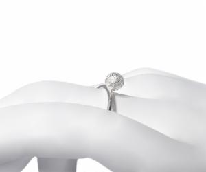 Klára Bílá Jewellery Dámský Stříbrný Minimalistický Prsten Luna Se Stříbrnou Kuličkou 41 (13,0mm)