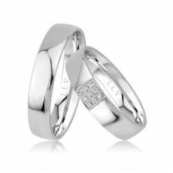 Lillian Vassago Snubní prsteny AMG1023 Barva zlata: Bílá, Druh kamene: Brilianty