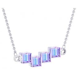 Preciosa Stříbrný Náhrdelník S Krystaly Crystal Cubes 6062 43