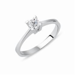 Lillian Vassago Zlatý prsten RMD1010/4 Barva zlata: Bílá, Druh kamene: Zirkon