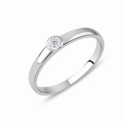 Lillian Vassago Zlatý prsten RMD1007/1 Barva zlata: Bílá, Druh kamene: Zirkon