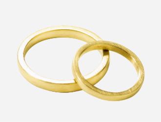 Klára Bílá Jewellery Zlaté Snubní Prsteny Matné 41 (13,0mm)
