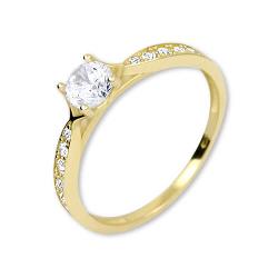 Brilio Zlatý Prsten S Krystaly 229 001 00753 50 Mm