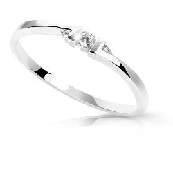 Cutie Diamonds Minimalistický Prsten Z Bílého Zlata S Brilianty Dz6714-3053-00-X-2 50 Mm