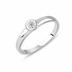 Lillian Vassago Zlatý prsten RMD1007/2 Barva zlata: Bílá, Druh kamene: Zirkon