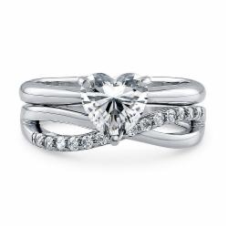 Olivie Stříbrný Prsten Pro Zamilované 2176 Velikost Prstenů: 6 (Eu: 51-53)