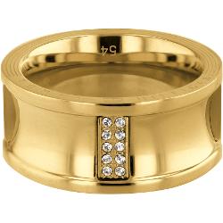 Tommy Hilfiger Luxusní Pozlacený Prsten S Krystaly Th2780036 56 Mm