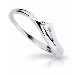 Cutie Diamonds Půvabný Prsten Z Bílého Zlata S Briliantem Dz6818-1718-00-X-2 48 Mm