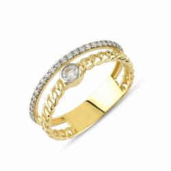 Lillian Vassago Zlatý prsten LLV85-GR020
