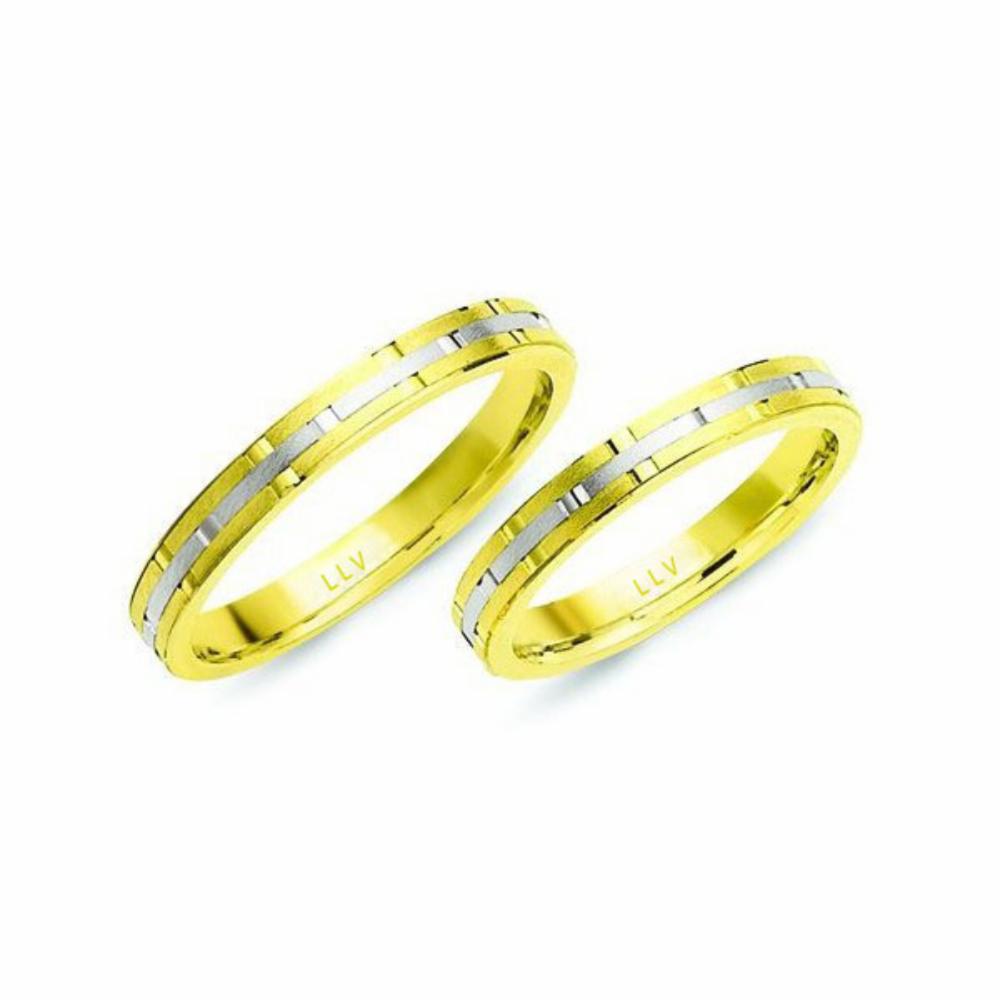Lillian Vassago Snubní prsteny KG18 Barva zlata: Z-B kombinovaná - žlutá/bílá image 1