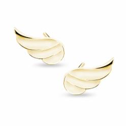 Olivie Stříbrné Náušnice Andělské Křídlo Gold 4579