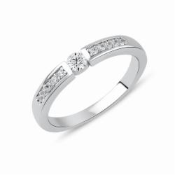 Lillian Vassago Zlatý prsten  RMD1008/2 Barva zlata: Bílá, Druh kamene: Zirkon