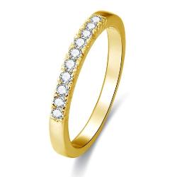 Beneto Pozlacený Stříbrný Prsten S Krystaly Agg189 50 Mm