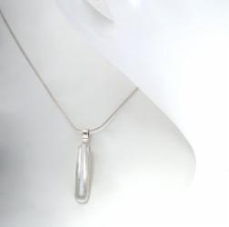 Klára Bílá Jewellery Unisex Stříbrný Náhrdelník Stripe S Pruhem 40-45cm