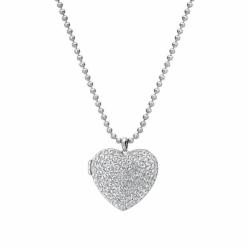 Stříbrný náhrdelník Hot Diamonds Memories Heart Locket DP770
